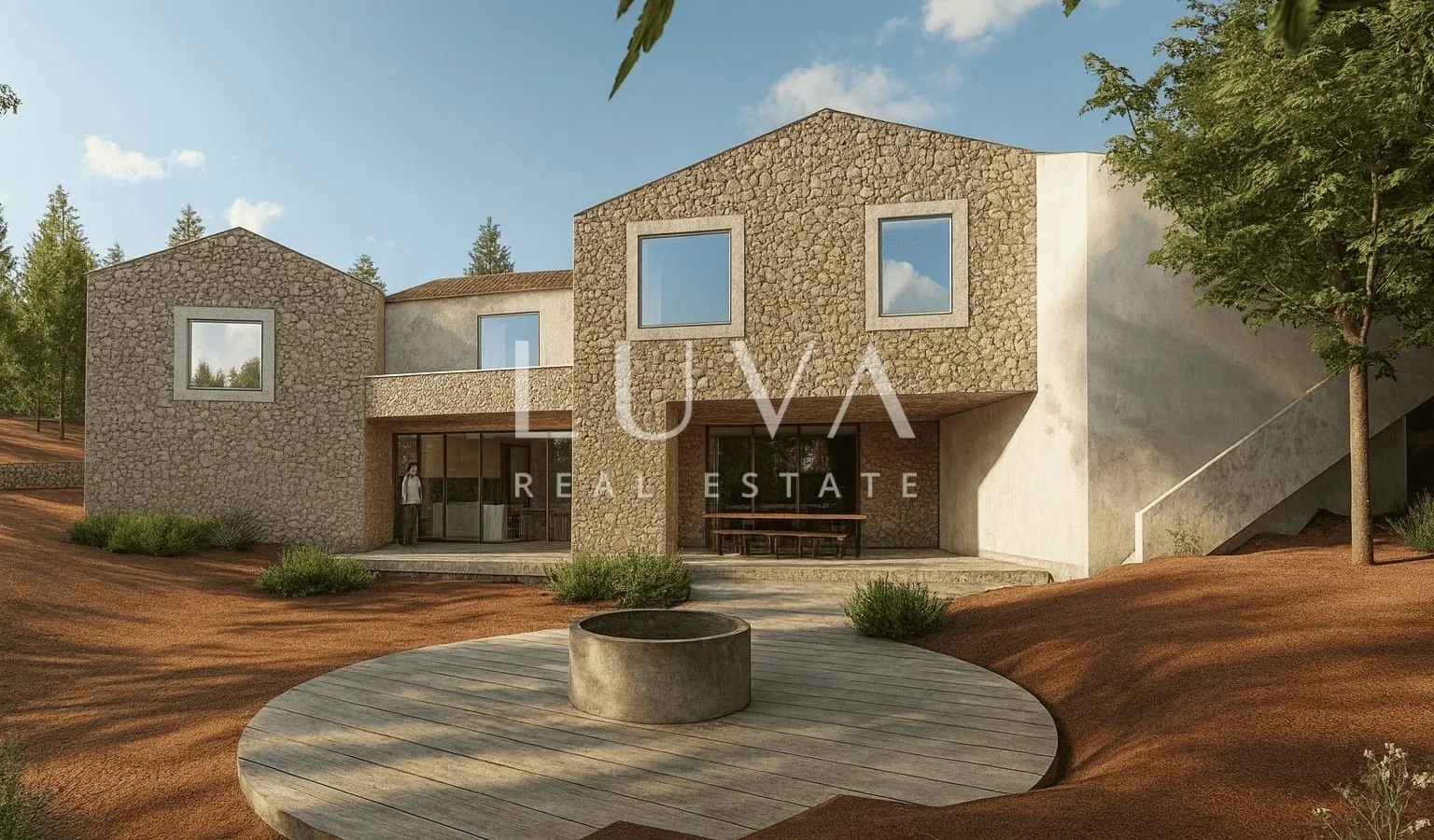 Krk, Vrbnik, luksuzna vila s bazenom na osami na prodaju
