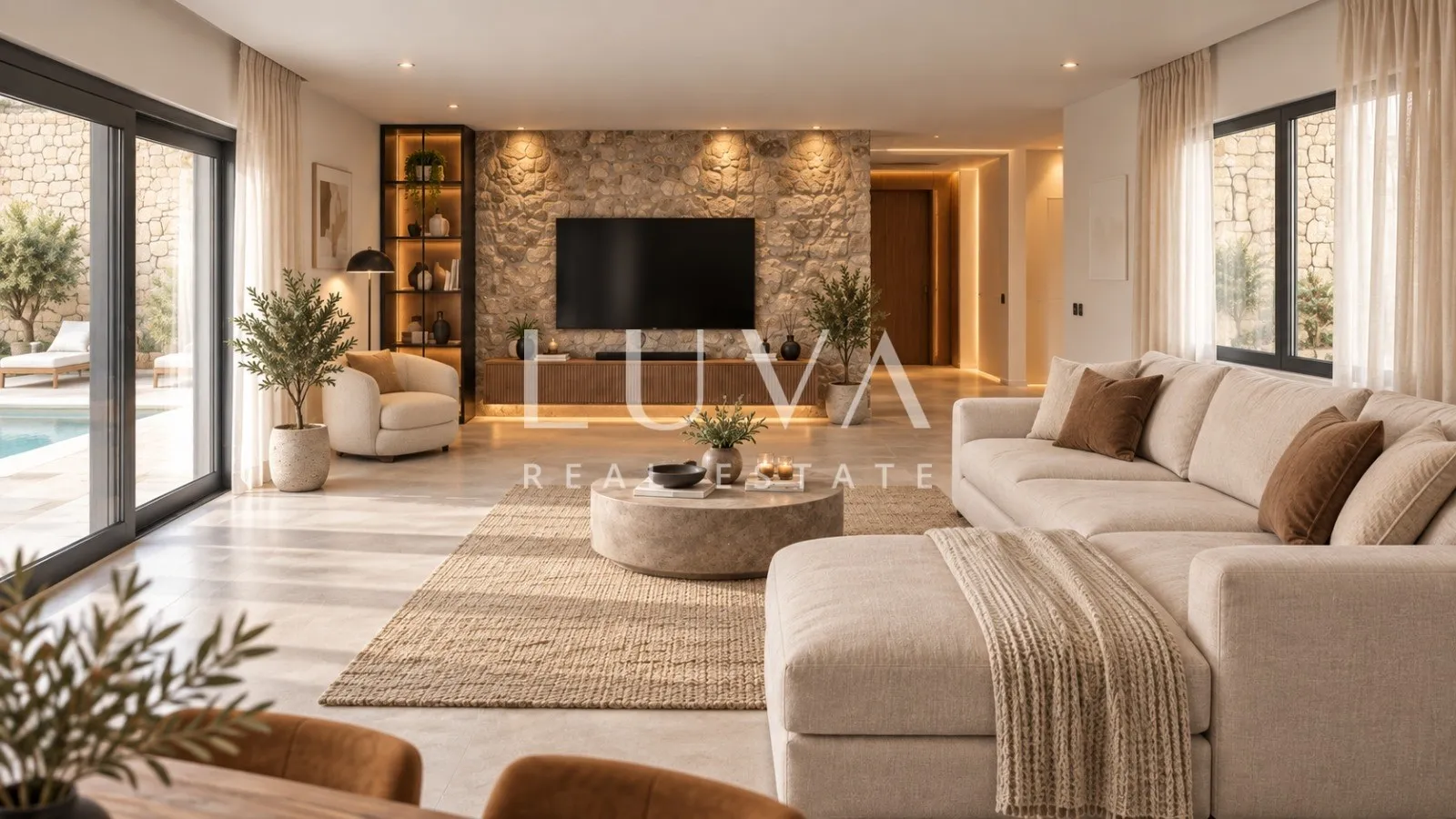 Krk, Vrbnik, luxury secluded villa with pool for sale
