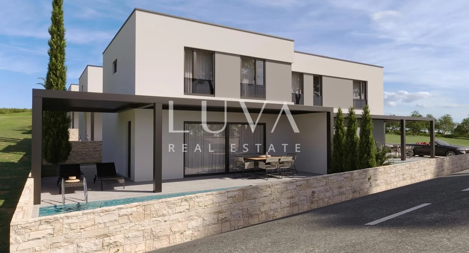 Pag, Mandre, luksuzna novogradnja blizu mora, stan S1, neto 87,60 m2