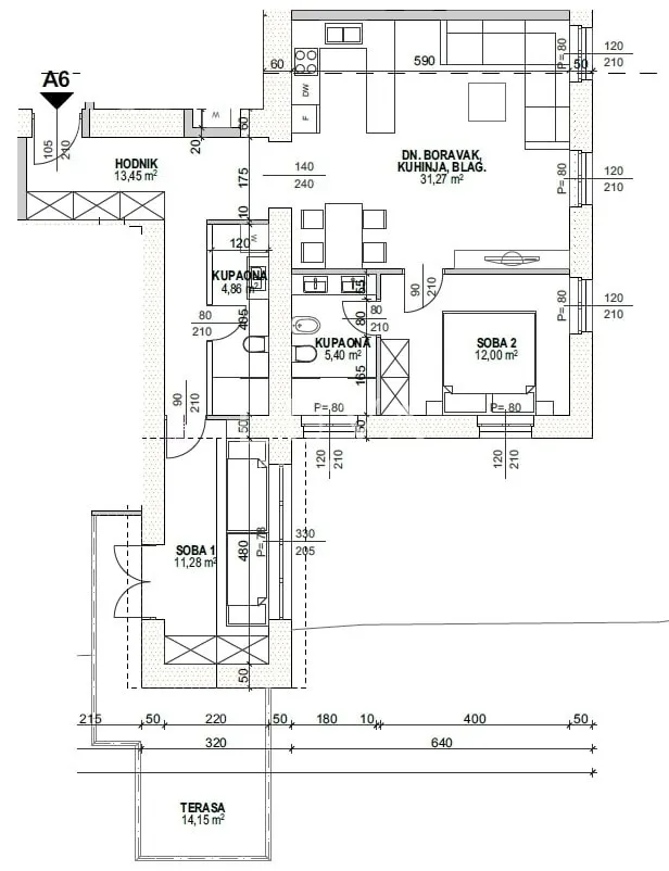 Opatija, city center, luxury apartment 90.36 m² for sale