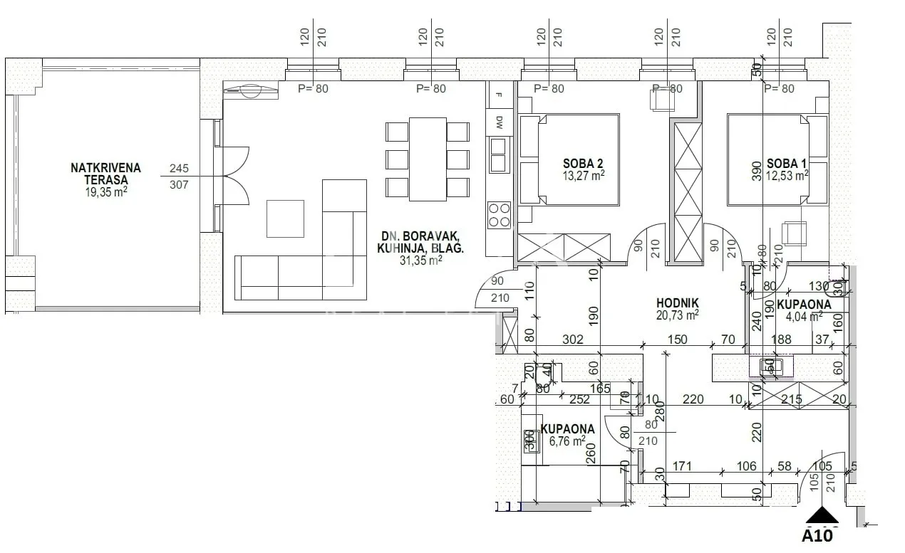 Opatija, strogi centar, luksuzan stan NKP 93,79 m2 na prodaju