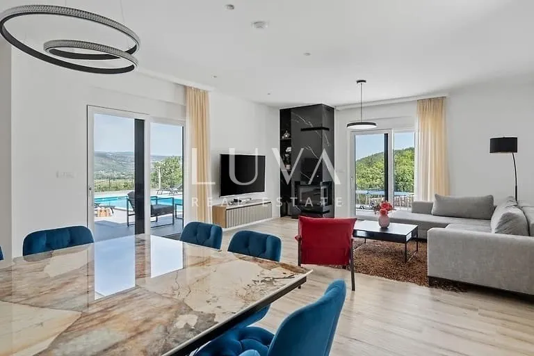 Imotski, modern house with a pool and panoramic view for sale, 165 m2