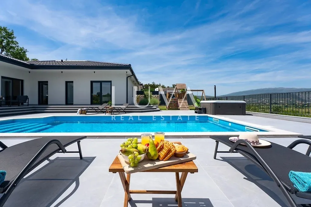 Imotski, modern house with a pool and panoramic view for sale, 165 m2
