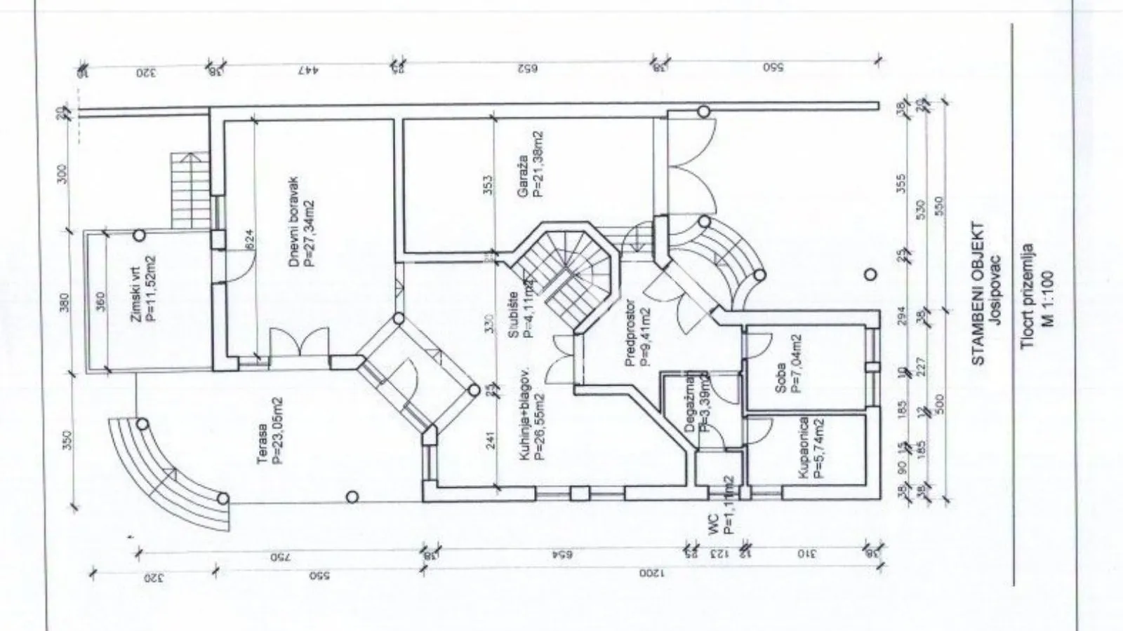 Osijek, Josipovac, obiteljska vila 300m2 s velikom okućnicom, na prodaju