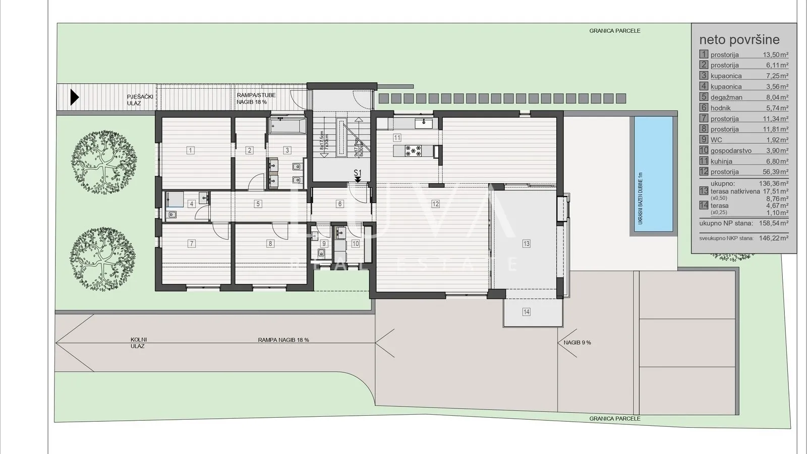 Zagreb, Šestinski Vrh, luksuzna novogradnja, stan 161m2 S1, prodaja