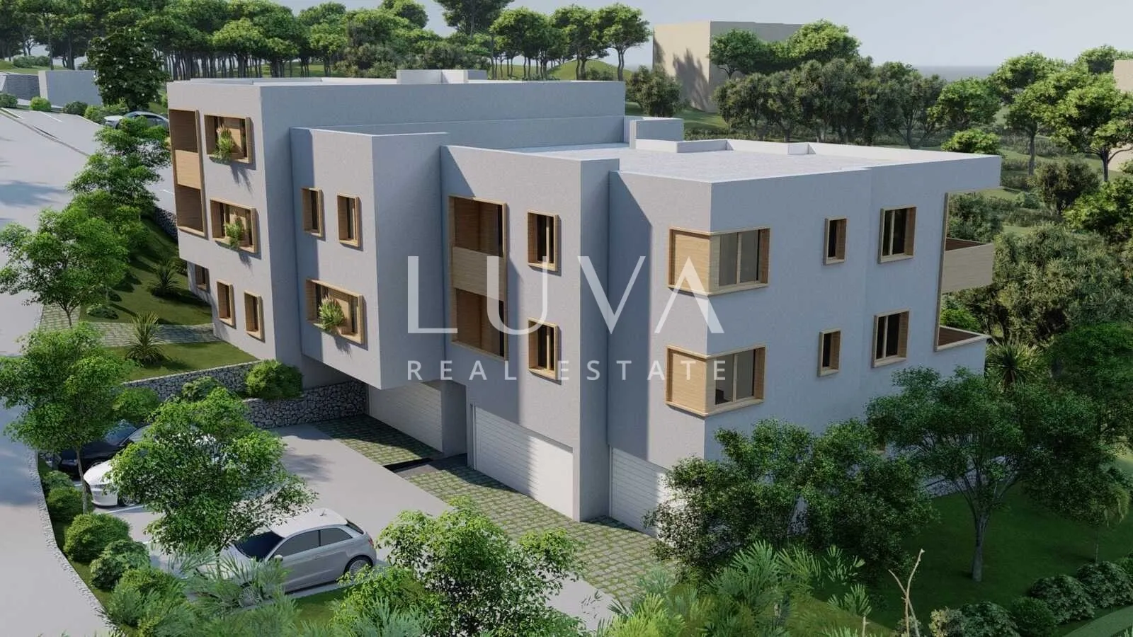 Trogir, Slatine, stan S6 62m2 u novogradnji s pogledom na more na prodaju