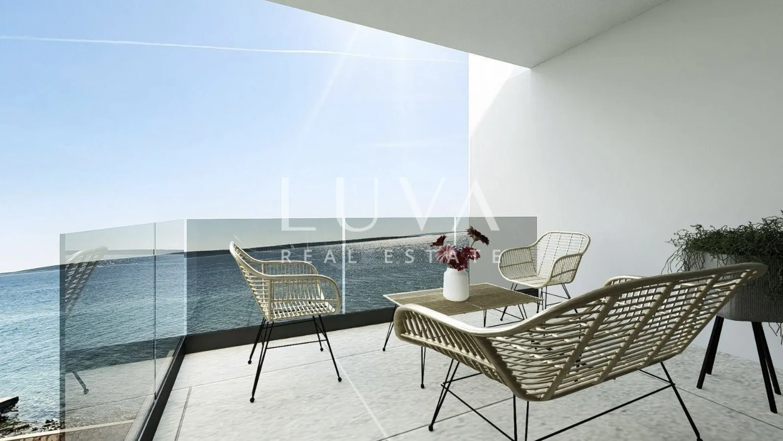 Pag, Mandre, luksuzni penthouse prvi red do mora, NKP 119,78 m2, stan S7