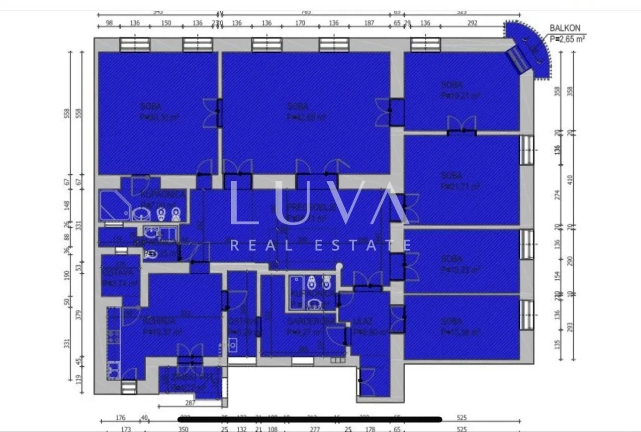 Zagreb, centar, stan 253 m2, investicija za najam