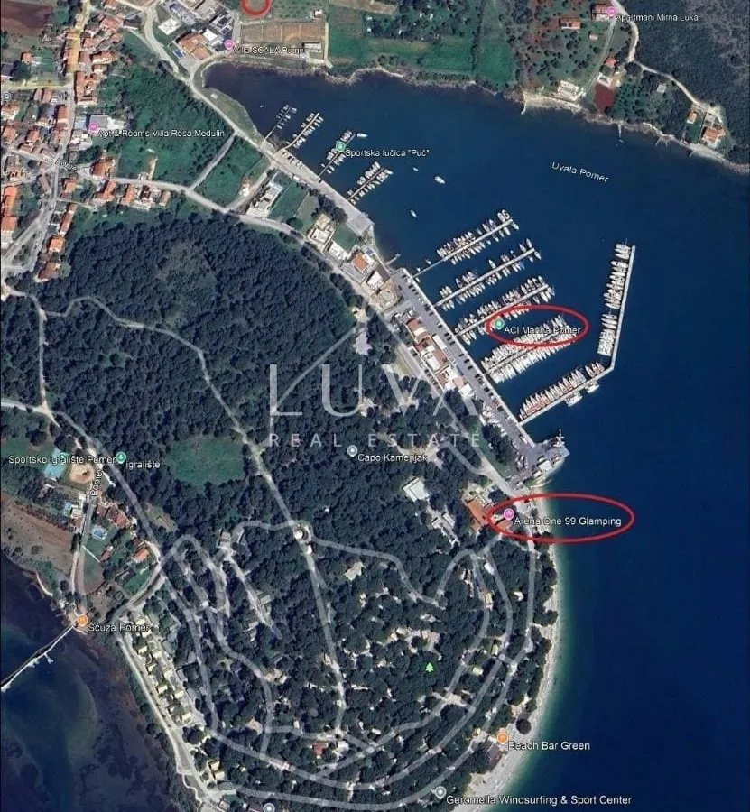 Medulin, Pomer, exclusive building plot near the sea