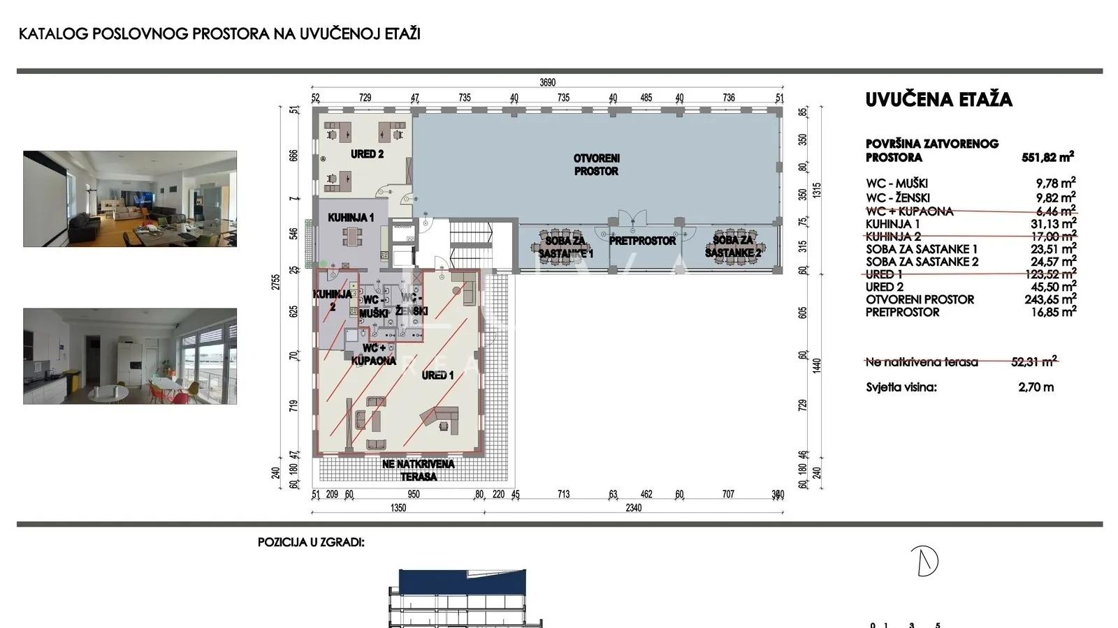 Zagreb Kamenarka Office Space 404,81 m2 for Rent
