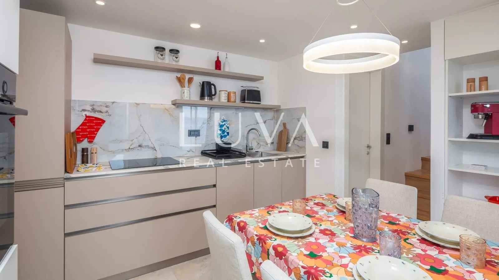 Omiš, Stanići, seafront house with pool for sale