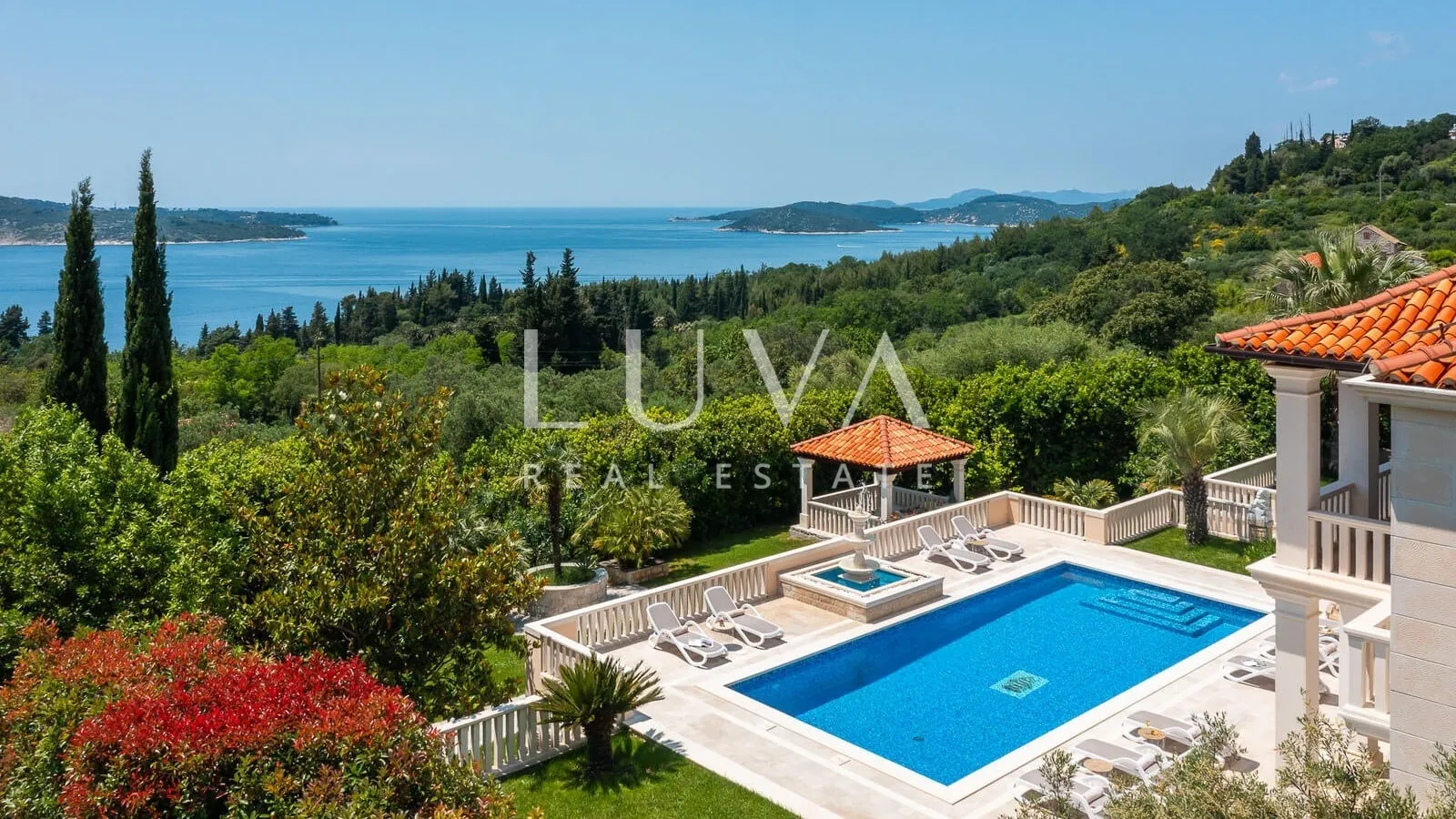 Dubrovnik, Trsteno, luksuzna vila s bazenom na prodaju