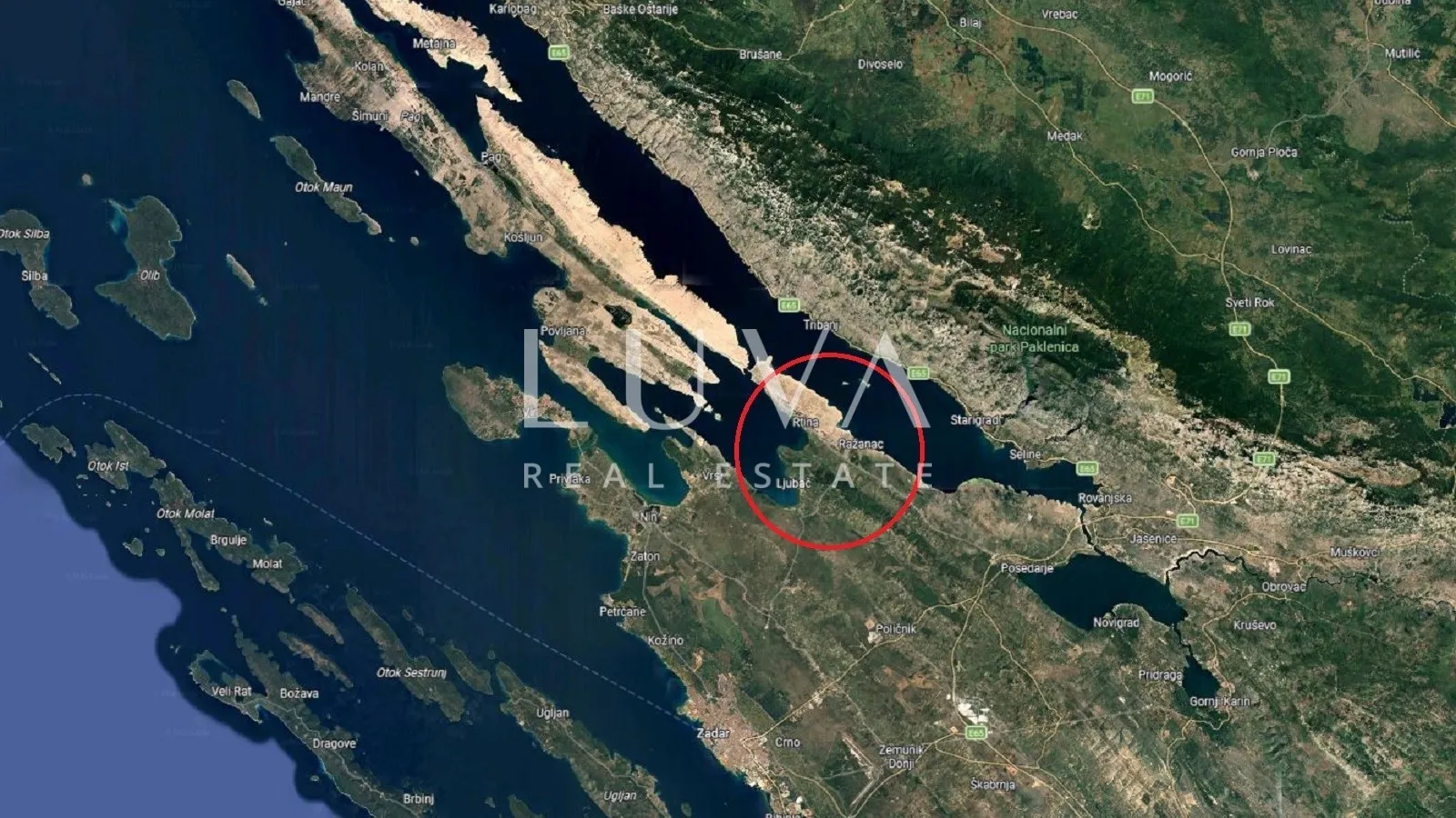 Zadar, Rtina, building plot of 3,825 m² for sale