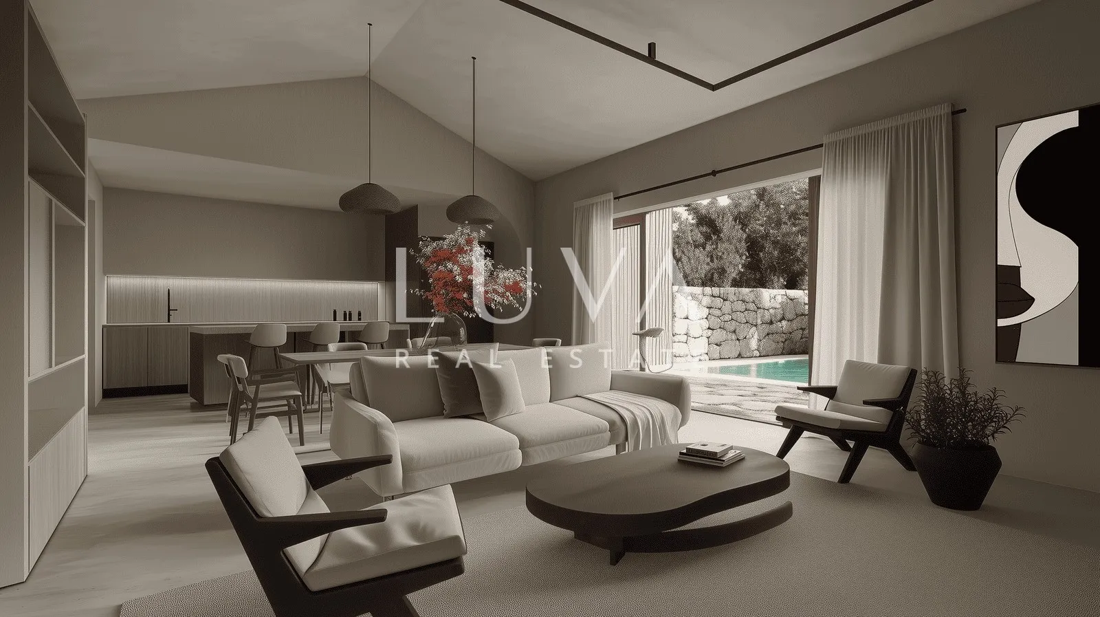 Hvar, Stari Grad, luxury house with pool for sale