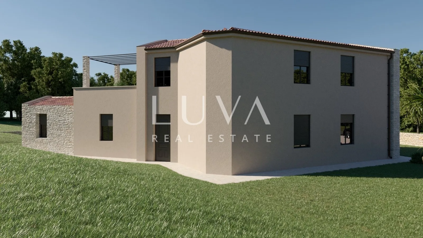 Istra, novogradnja, luksuzna kuća s bazenom blizu Poreča, 160 m2 za prodaju
