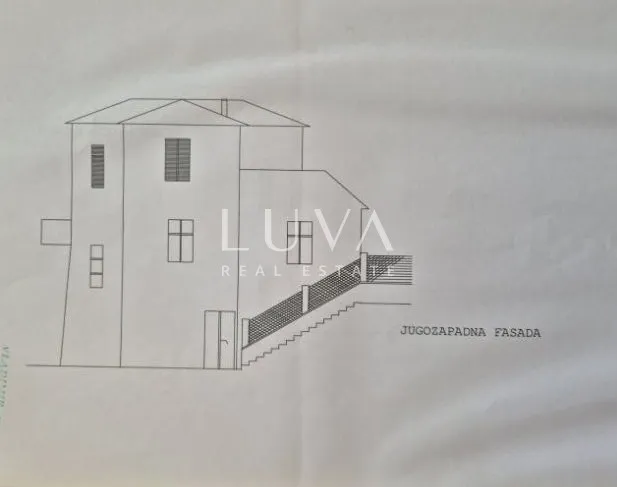 Zadar, Vinjerac, three-storey stone house by the sea for sale