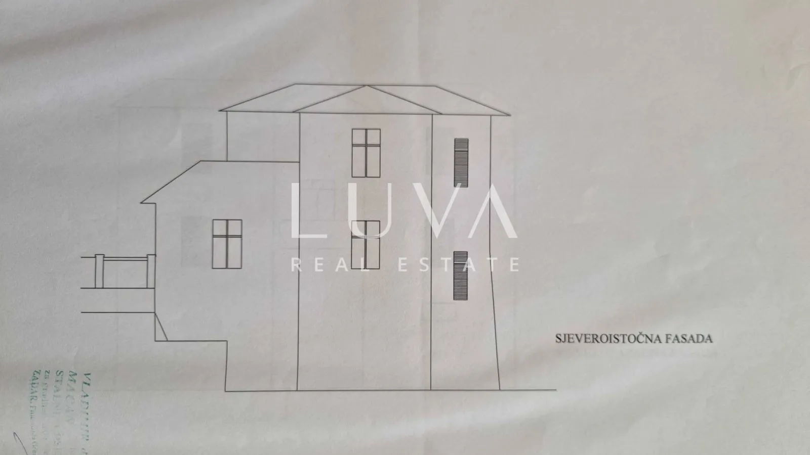 Zadar, Vinjerac, three-storey stone house by the sea for sale