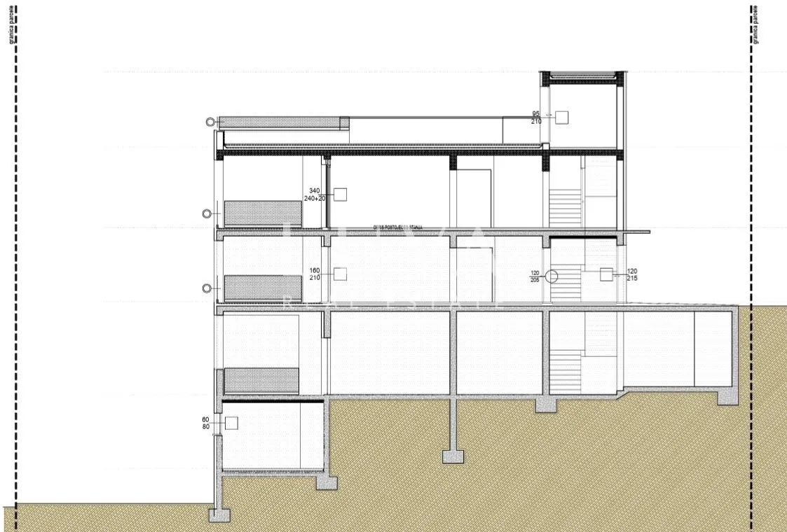 Omiš, Jesenice, Penthouse mit einer 134 m² großen Terrasse mit Meerblick