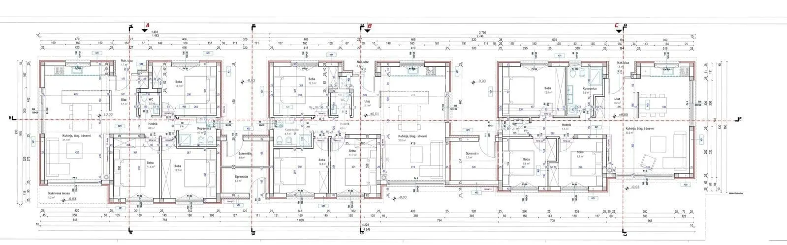 Istrien, Kaštelir, Modernes Erdgeschosshaus mit 88 m² und Innenhof zu verkaufen
