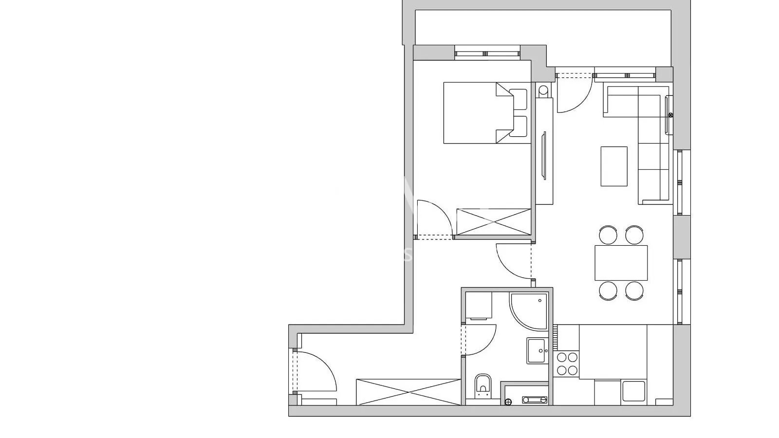 Zagreb, Borovje, 52 m² Wohnung zur Miete mit 2 Garagenstellplätzen