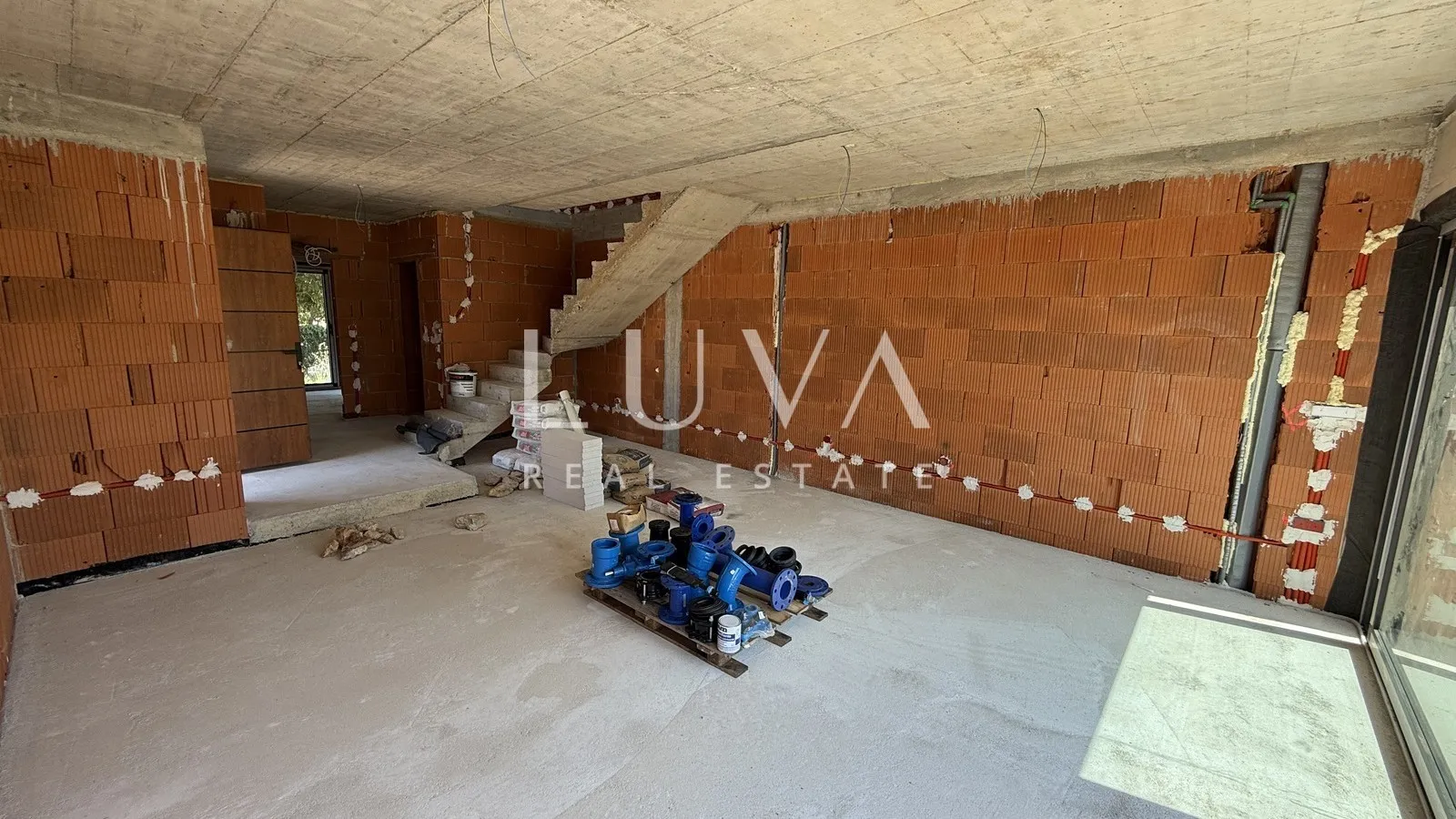 Istrien, Sveti Lovreč, modernes Haus mit Sauna und Meerblick, 118 m²