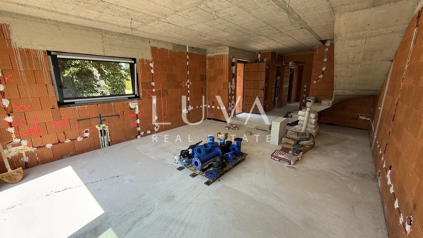 Istrien, Sveti Lovreč, modernes Haus mit Sauna und Meerblick, 118 m²