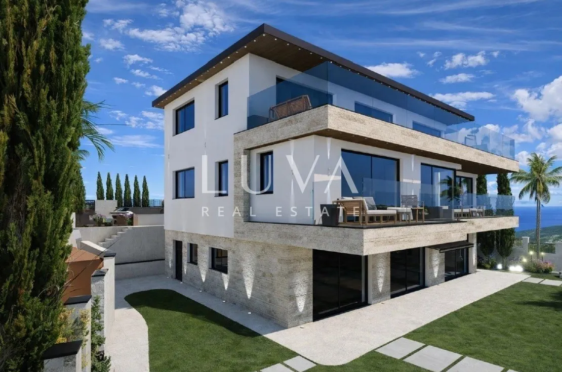 Opatija, Luxuriöses Penthouse mit 143 m², Meerblick und Terrasse