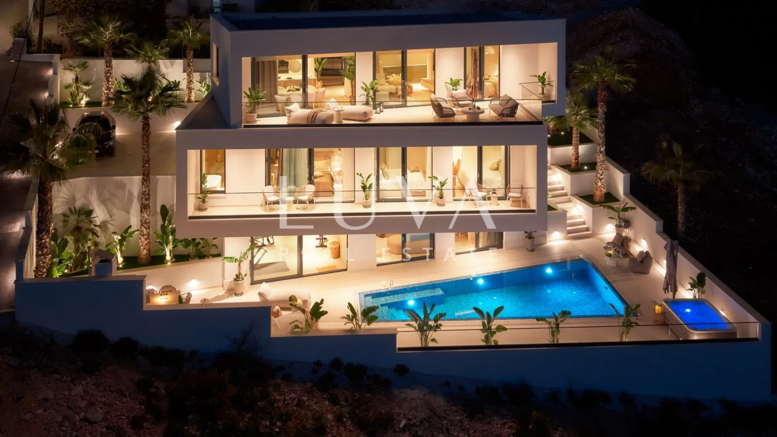 Čiovo, luxury villa 351 m2 with pool and sea view for sale