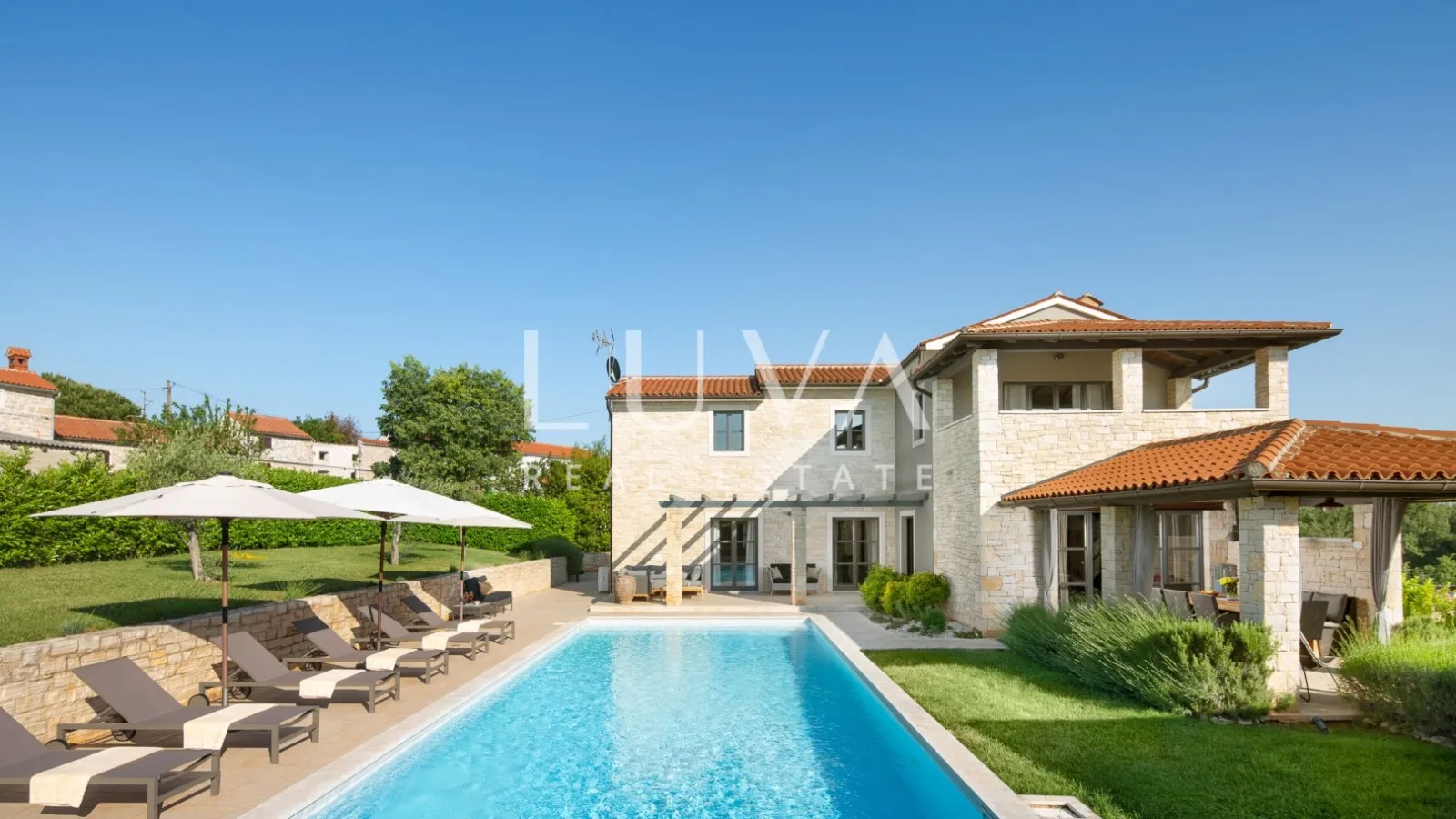 Istra, Višnjan, ekskluzivna vila s bazenom, najam