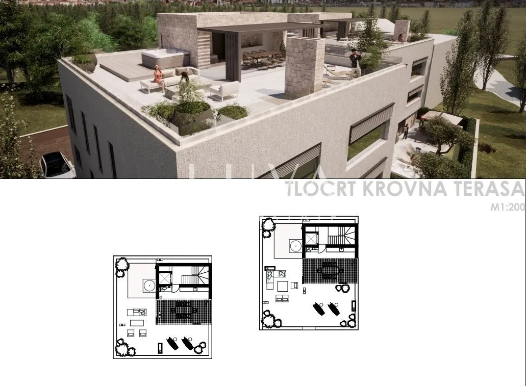 Zadar, Kožino, građ. zemljište 1582m2 s dozvolama, 100m od mora