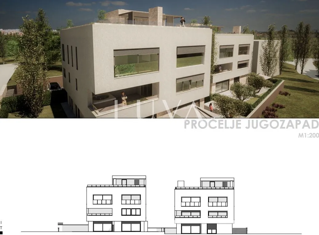 Zadar, Kožino, građ. zemljište 1582m2 s dozvolama, 100m od mora