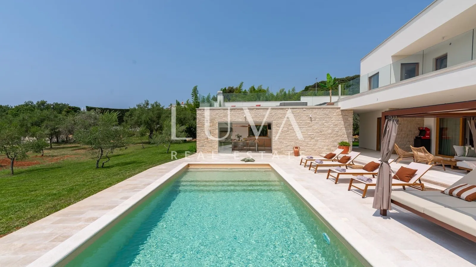 Istra, Vrsar, luksuzna vila s bazenom, najam