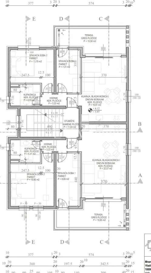 Zadar, Petrčane, Luxus-Penthouse mit Meerblick, 76 m2 zu verkaufen