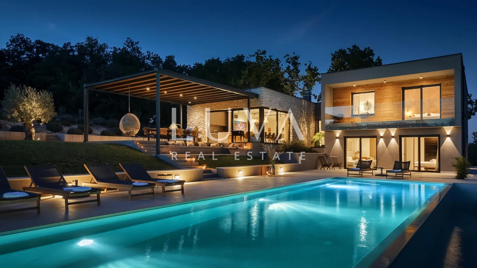 Istrien, Pazin, luxuriöse Designervilla, 300 m2, zu verkaufen