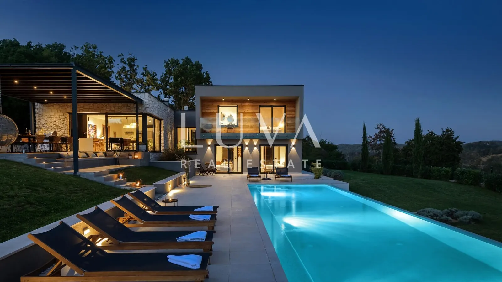 Istrien, Pazin, luxuriöse Designervilla, 300 m2, zu verkaufen