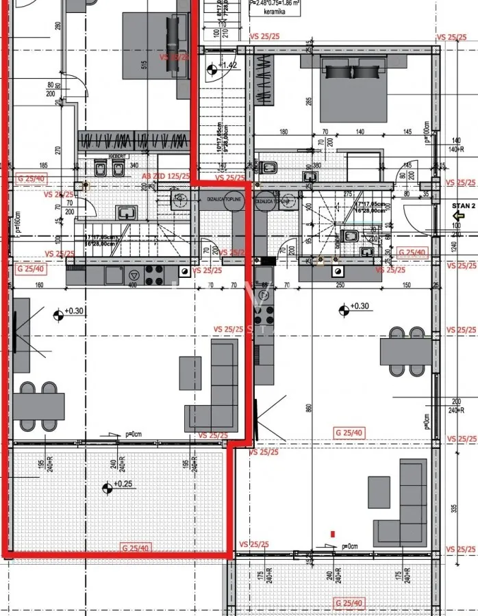 Opatija, Matulji, stan 138 m2 s pogledom na more, prodaja