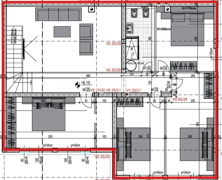 Opatija, Matulji, apartment 189 m2 with sea view, for sale