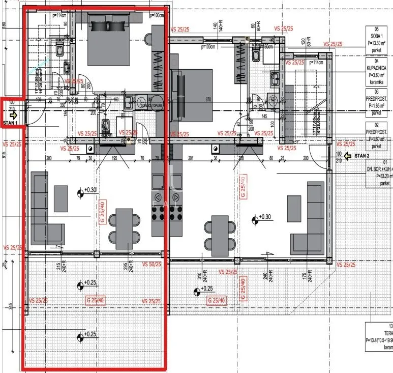 Opatija, Matulji, apartment 167 m2 with sea view, for sale