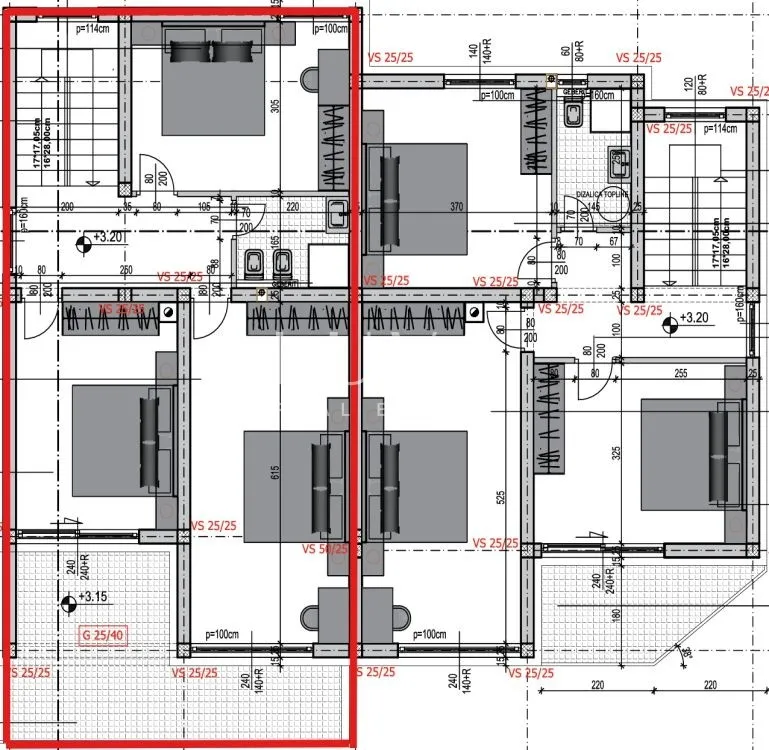 Opatija, Matulji, apartment 167 m2 with sea view, for sale
