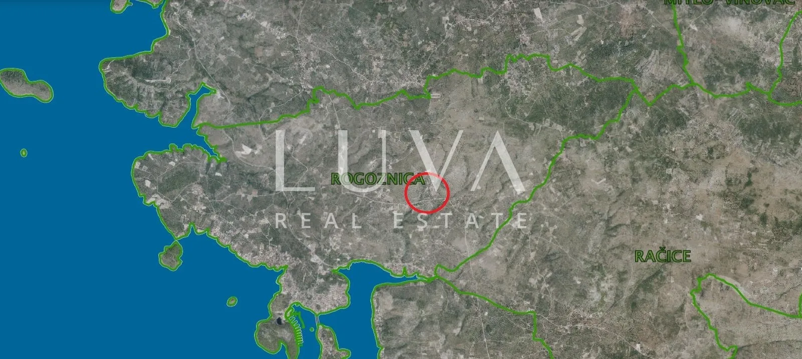 Rogoznica, Jarebinjak, building plot of 510 m² with an open sea view