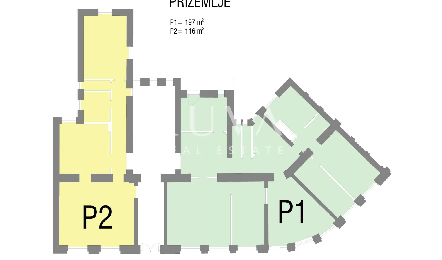 Zagreb, centar, poslovni prostor 1235 m2 na prodaju