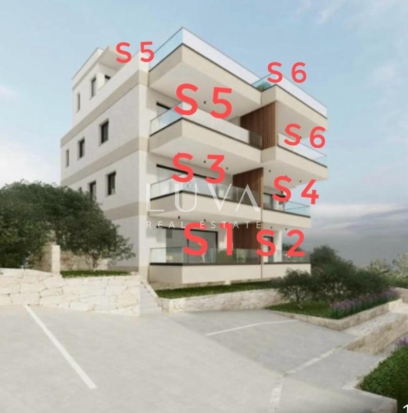 Čiovo, New Build Apartment with Sea View, Apartment DZ/S1, 65 m²