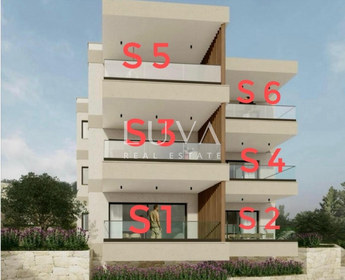 Čiovo, New Build Apartment with Sea View, Apartment DZ/S2, 64 m²
