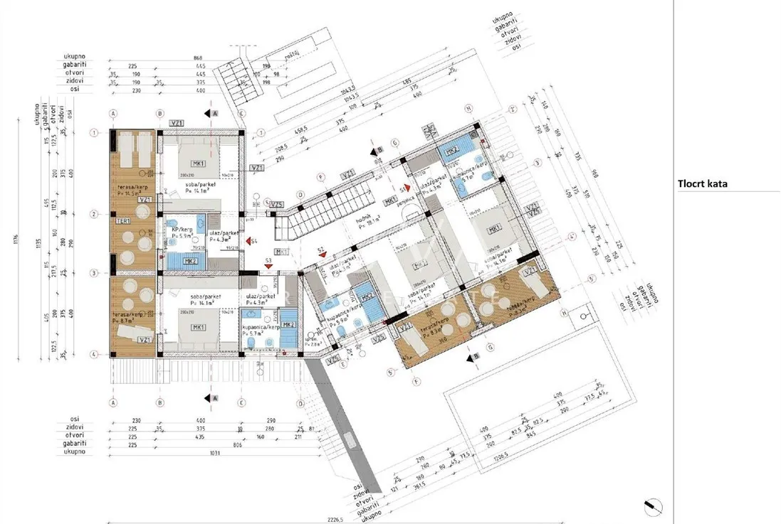 Pag, Novalja, complex of two luxury villas, 700 m², for sale