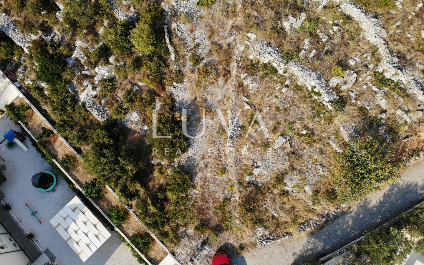 Poljica, Trogir, 522 m² building plot with sea view for sale