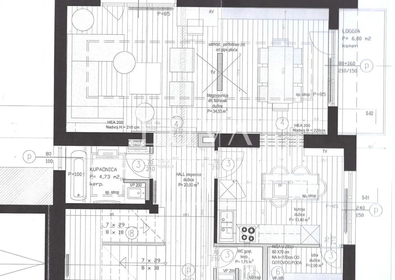 Zagreb, Šalata, Haus 310 m2 zur Anpassung, Garage, zu verkaufen
