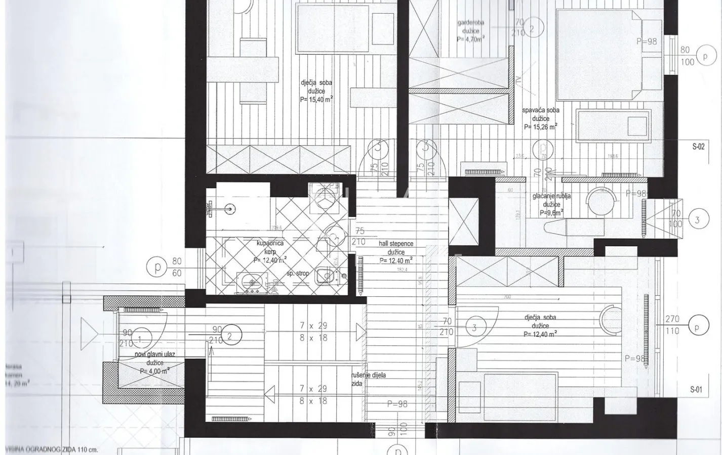 Zagreb, Šalata, Haus 310 m2 zur Anpassung, Garage, zu verkaufen