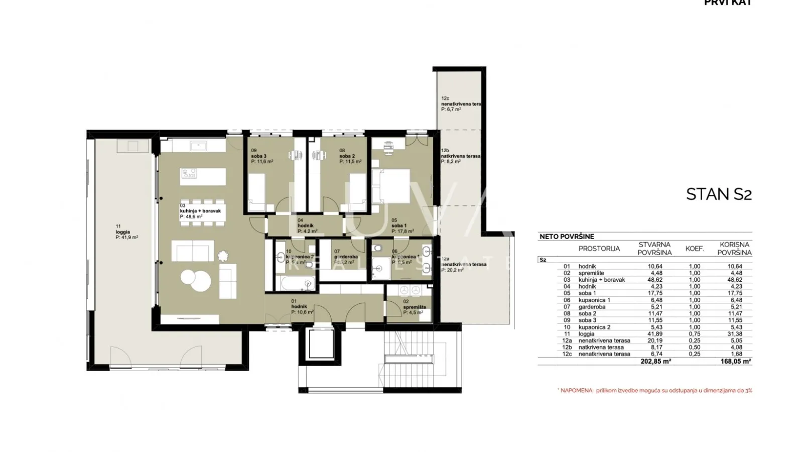 Zagreb, Kraljevec, luxury 4 room apartment 193m2 in a new building, for sale