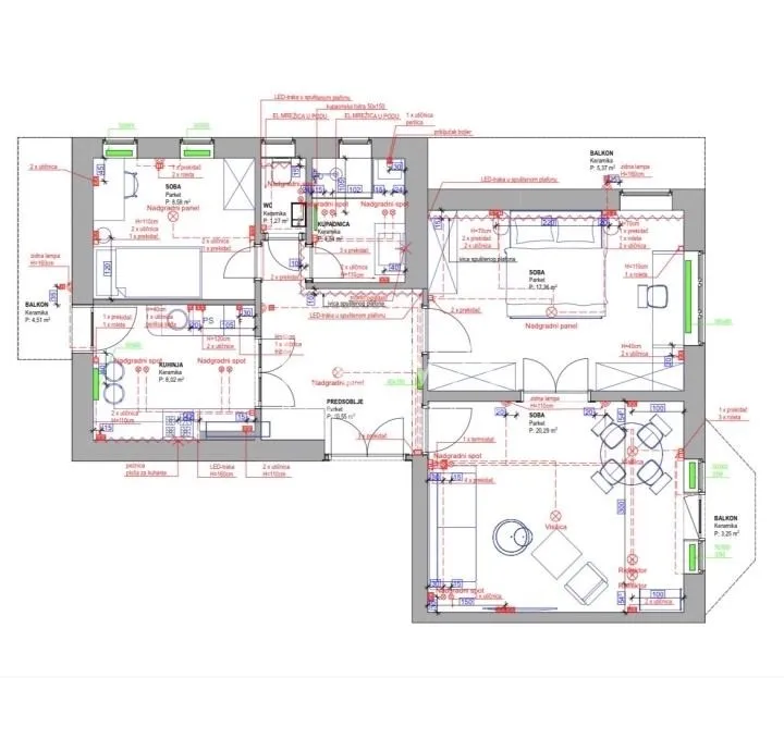 Zagreb, Maksimir, renovated apartment in a villa, 70 m²