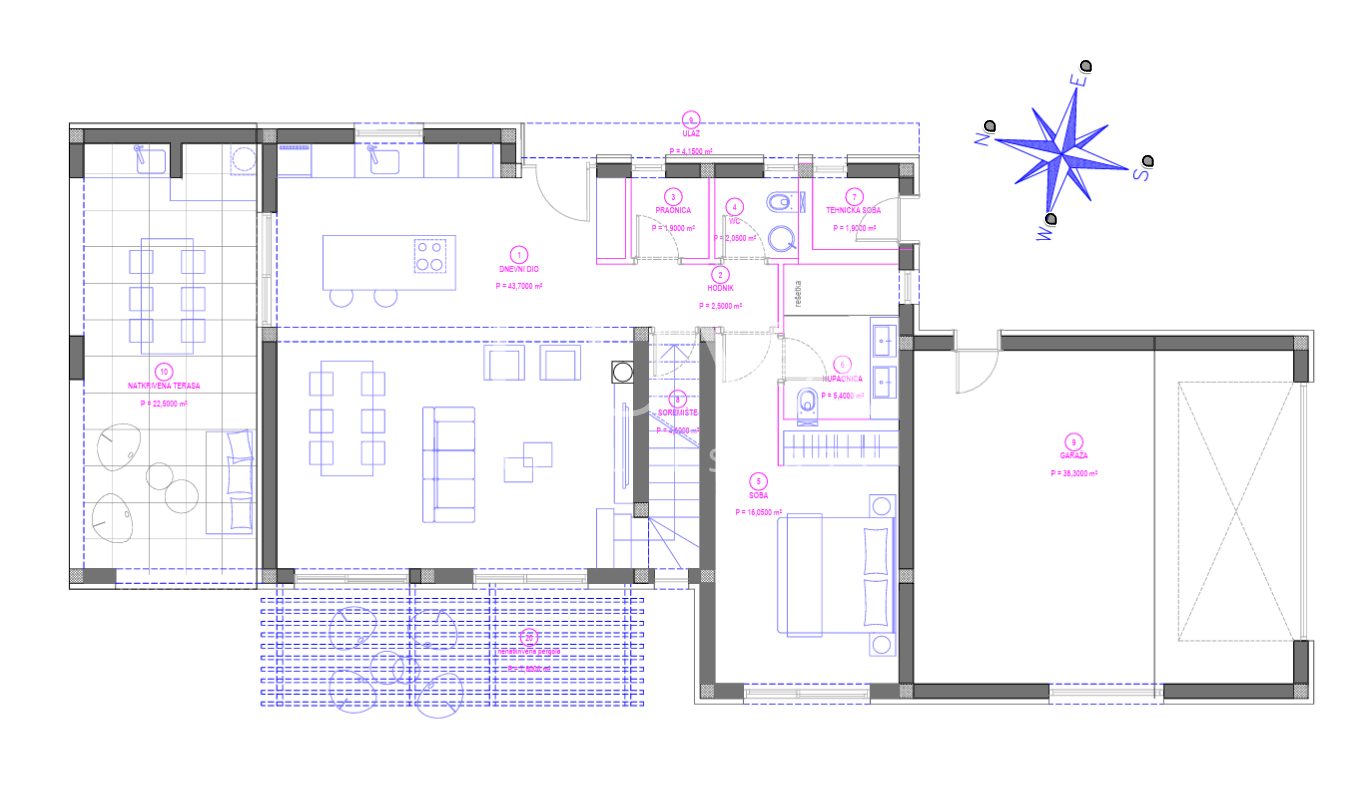 Istria, Vižinada – building plot with a building permit